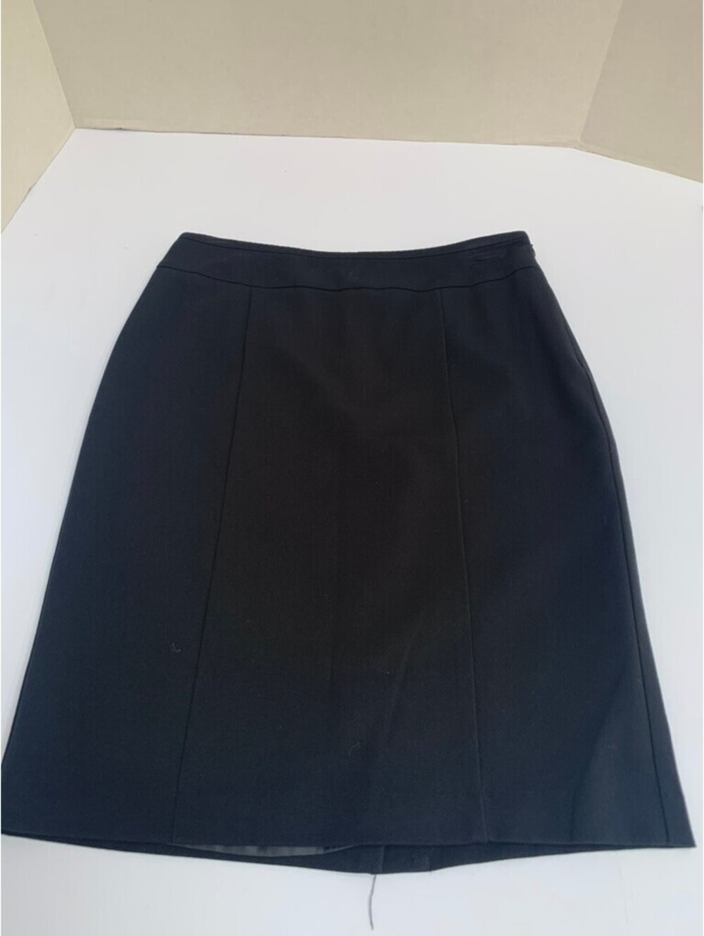 Apt 9 Womens Size 4 A Line Black Polyester Blend Knee Length Skirt